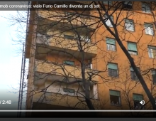 Flash mob coronavirus: viale Furio Camillo diventa un dj set